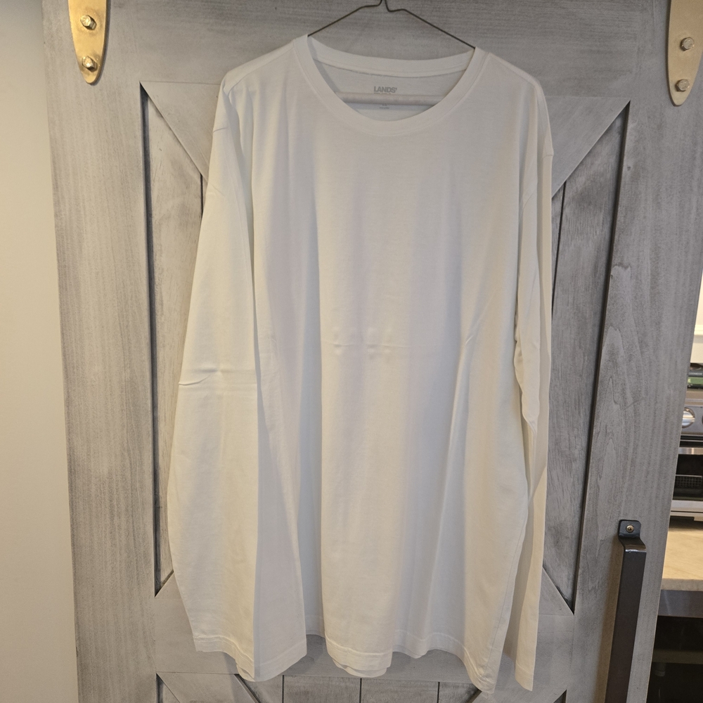 Land's End White Long Sleeve Tee